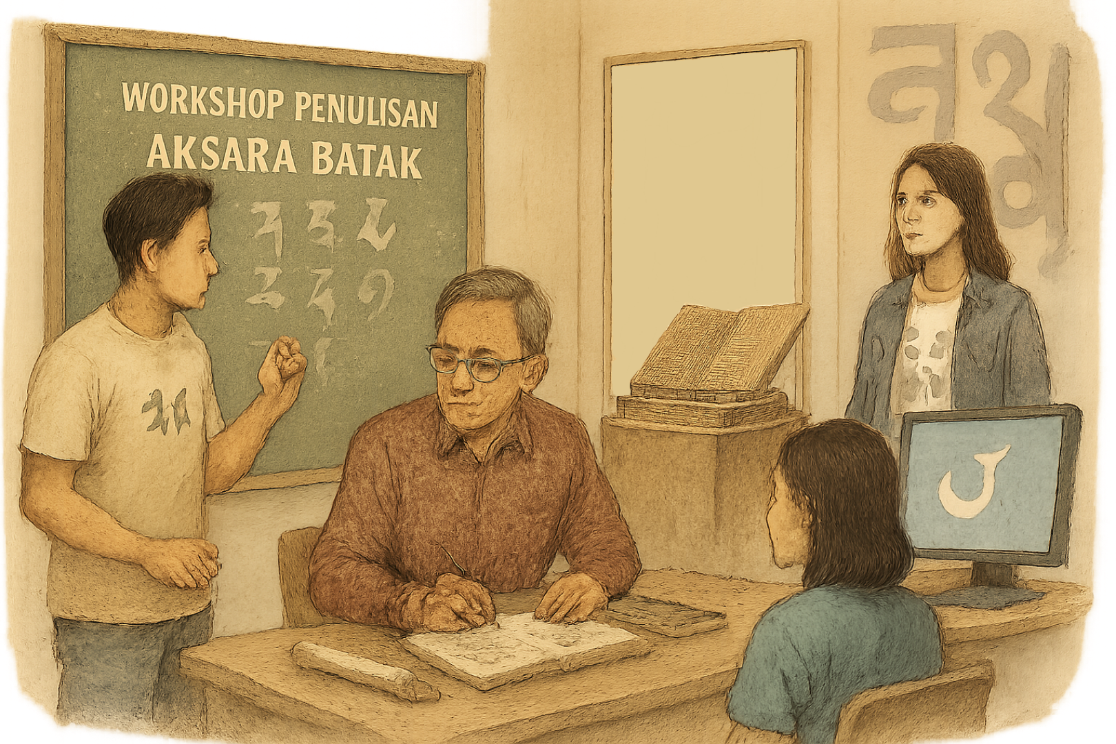 Pelestarian Modern Aksara Batak